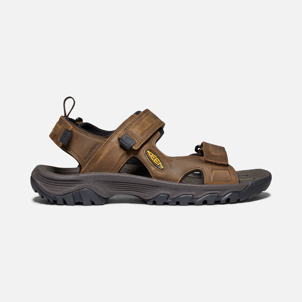 Keen Outdoor Sandalet Erkek Kahverengi/Siyah - Targhee Iii Open Toe - Türkiye RYKF30218